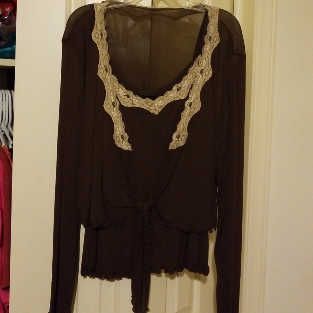 2 piece tank top and matching over sheer shirt